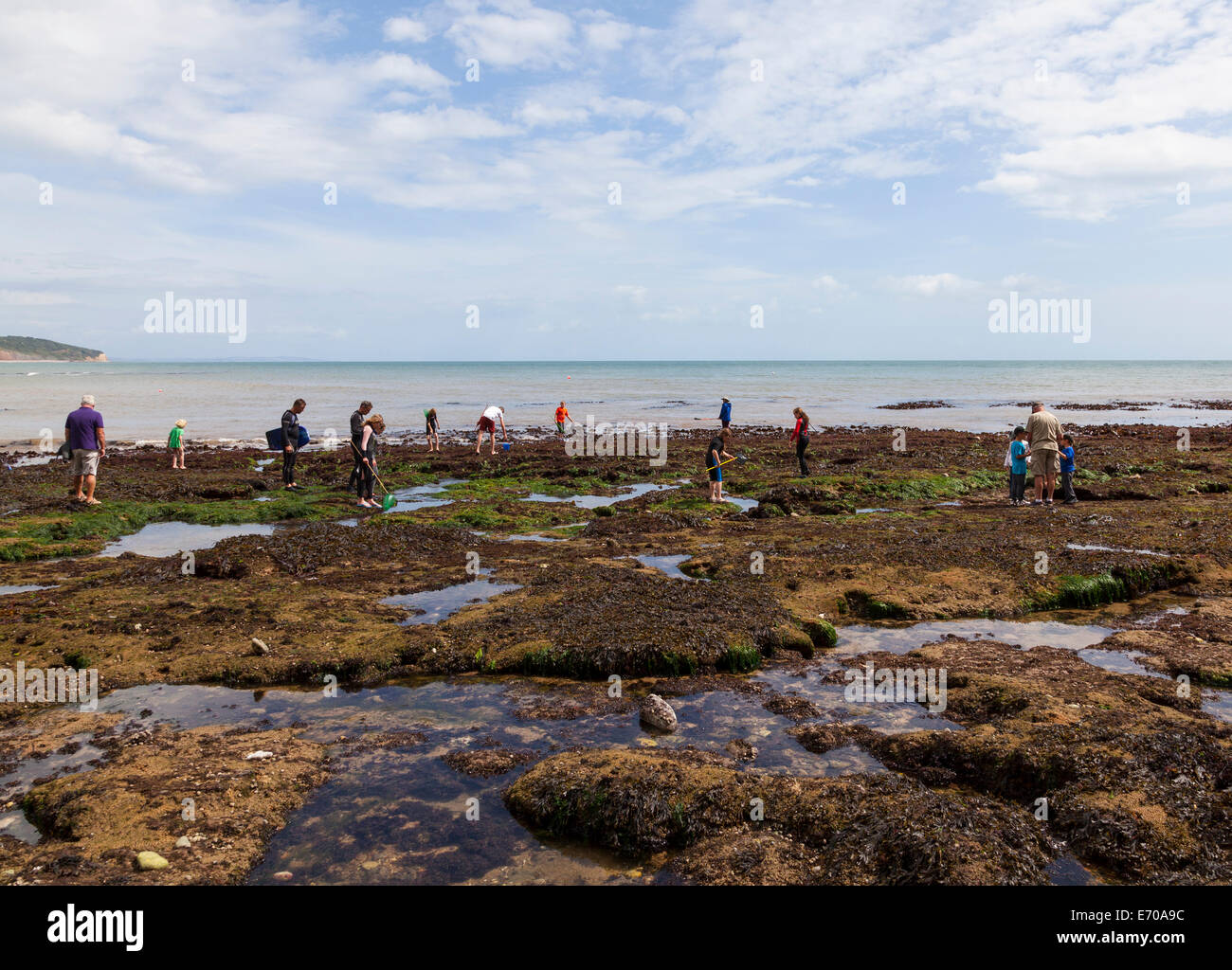 Rock pool adventure Foto Stock