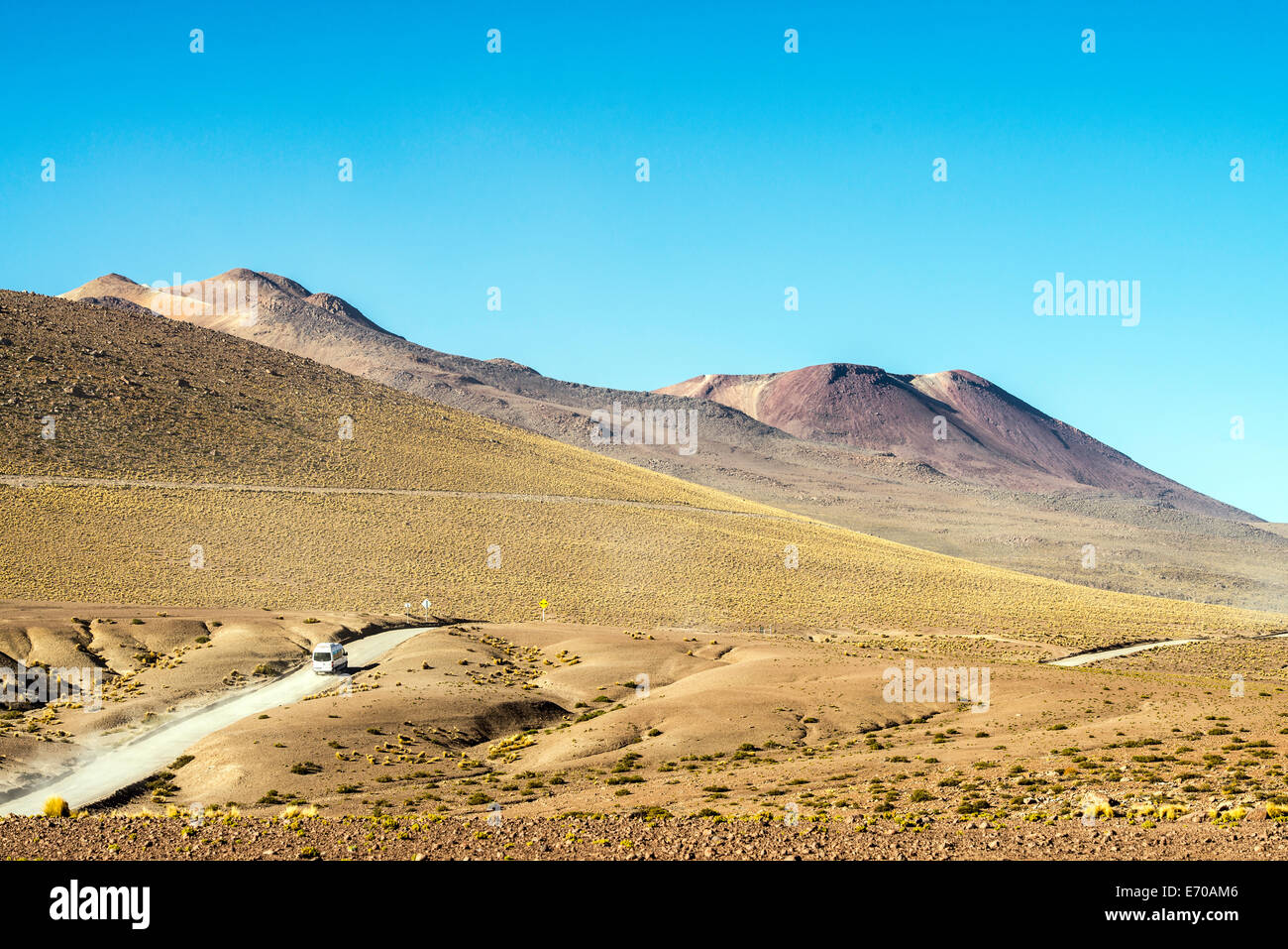 Paesaggio vicino Tatio geyser campi geotermici San Pedro de Atacama cile america del sud Foto Stock