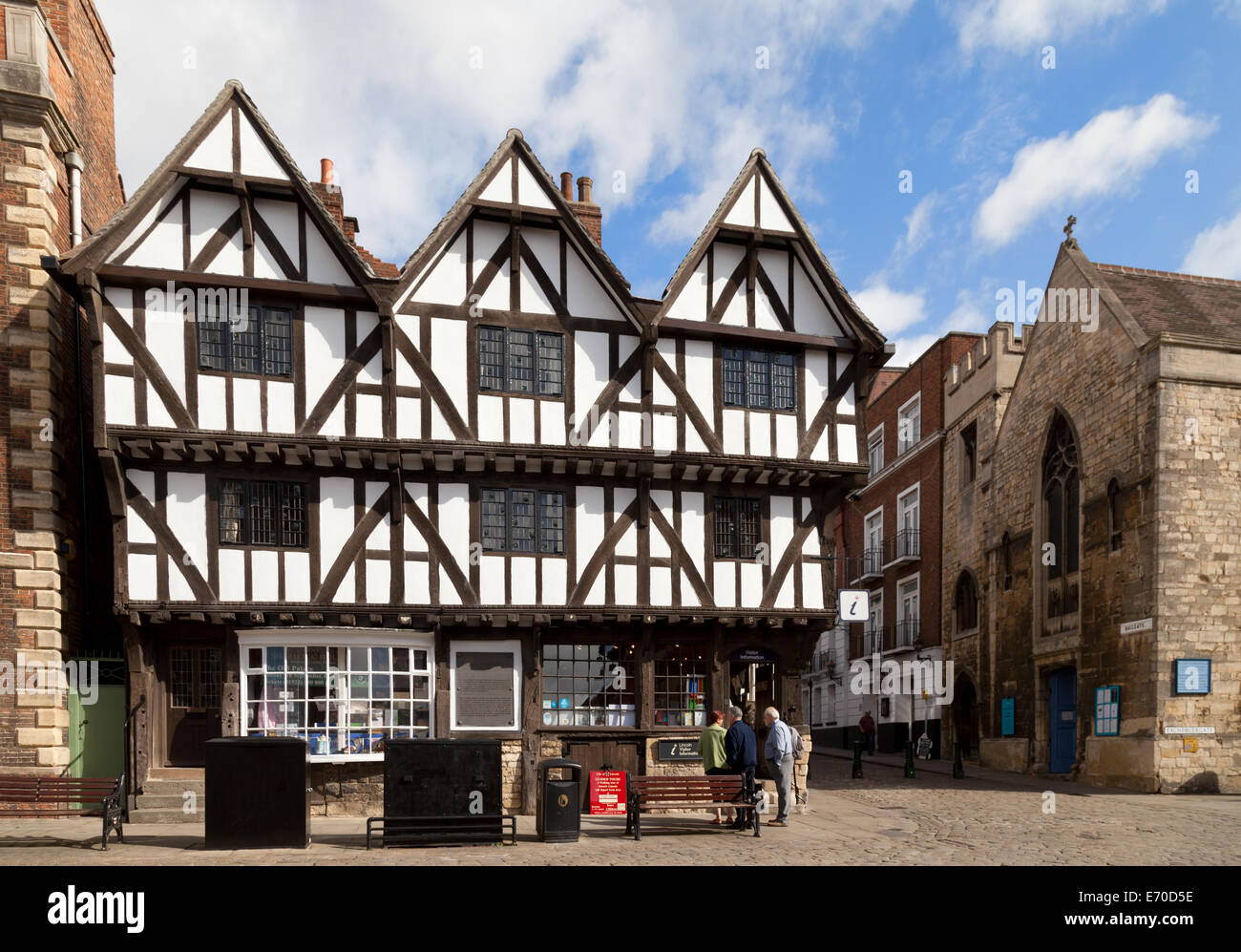 Lincoln Centro informazioni turistiche, anche noto come Leigh Pemberton House, Lincoln, Lincolnshire UK Foto Stock