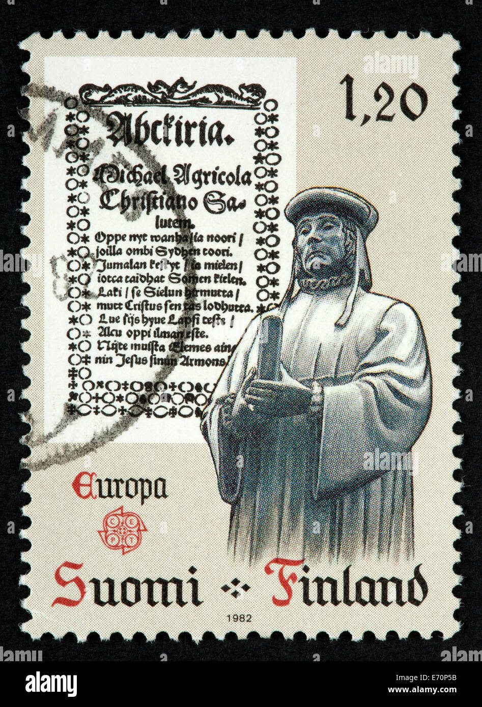 Il finlandese francobollo Foto Stock