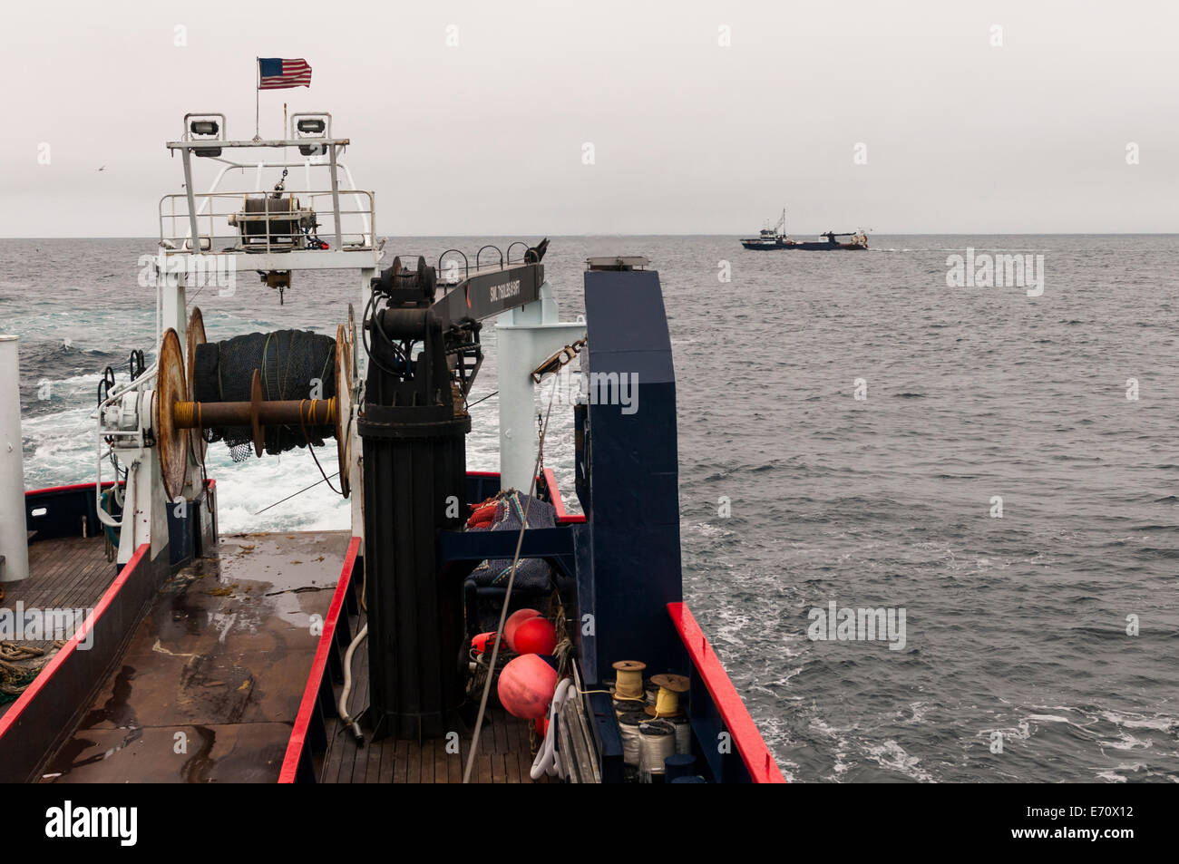 Pollack la pesca nel mare di Bering - Luglio 2014 Foto Stock