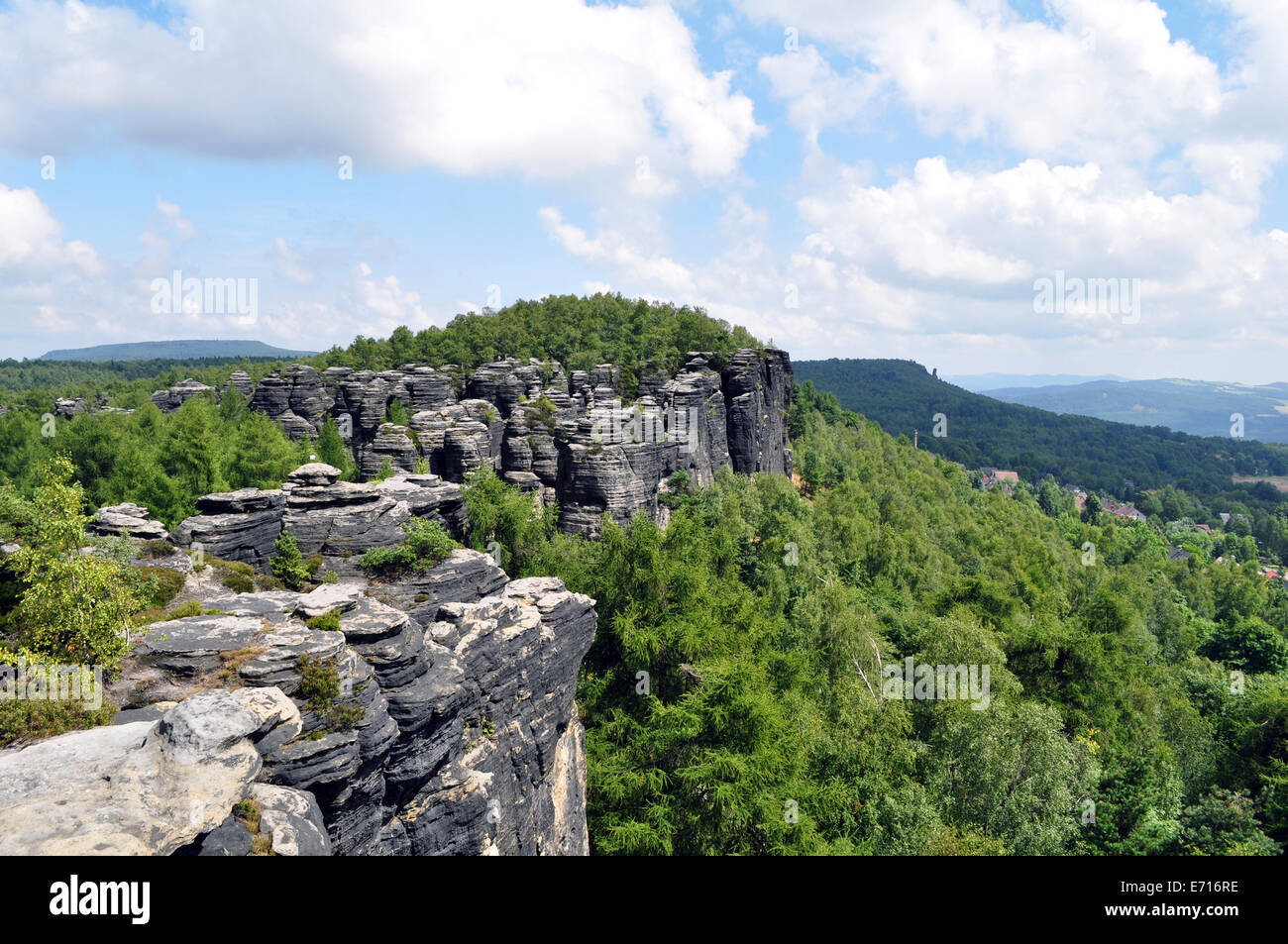 Cechia, della Svizzera boema, Tisa, pareti Tyssa Foto Stock