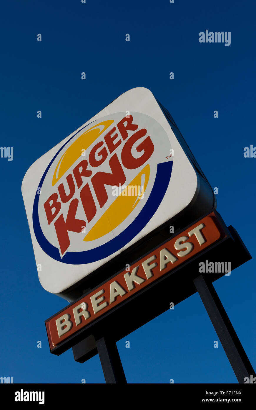 Burger King segno NEGLI STATI UNITI. Foto Stock