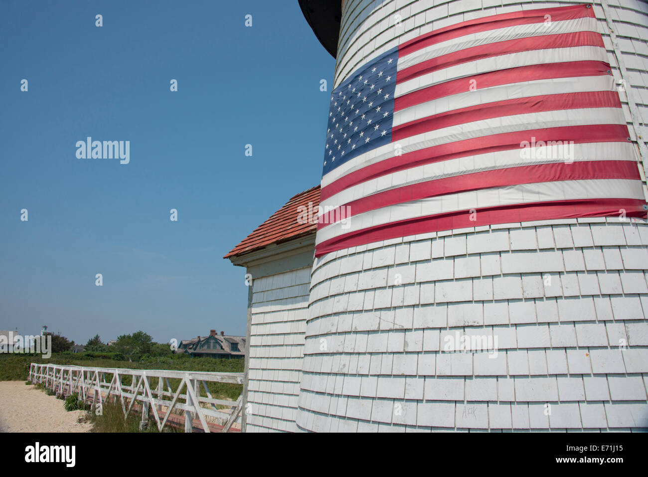 Stati Uniti d'America, Massachusetts, Nantucket. Brant Point Lighthouse, il secondo più antico faro, noi. Registro Nazionale dei Luoghi Storici. Foto Stock