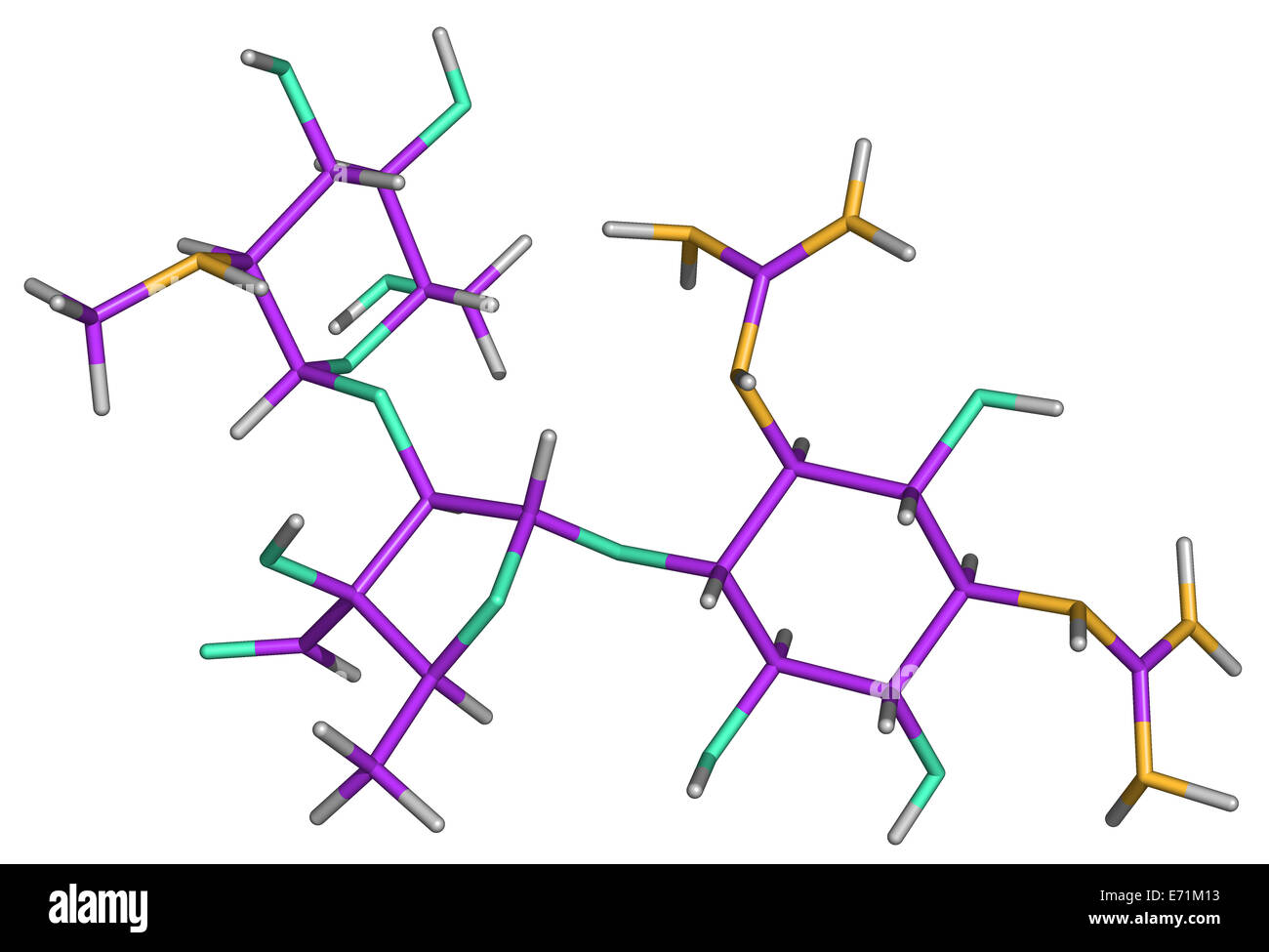 Molecola di streptomicina Foto Stock