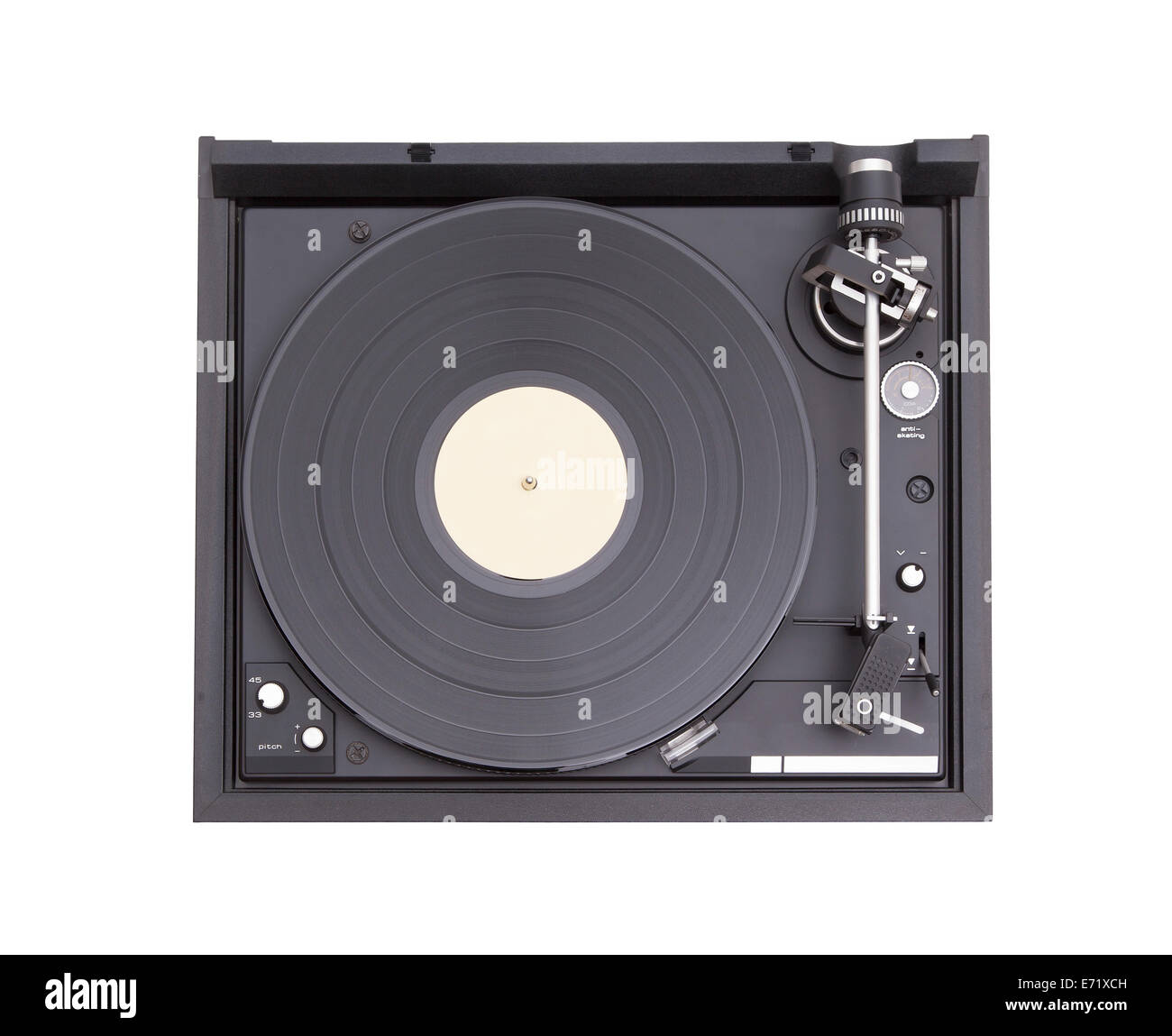 Vintage pick-up, dettagli di un vecchio player Foto Stock