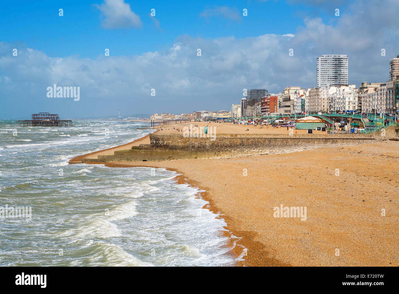 Brighton Seafront. Inghilterra Foto Stock