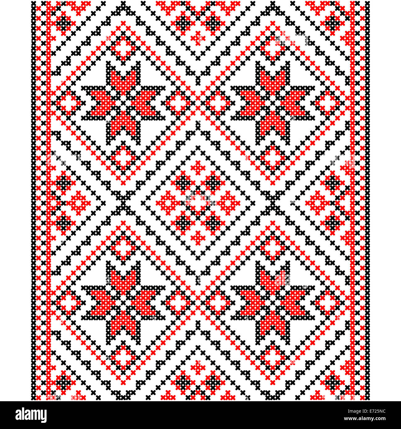 Ricamo. Nazionale ucraino decorazione ornamento. Illustrazione Vettoriale Foto Stock