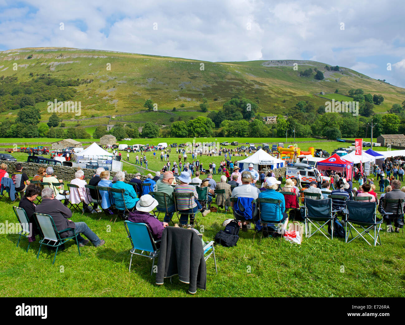 Muker Show, Swaledale superiore, Yorkshire Dales National Park, North Yorkshire, Inghilterra, Regno Unito Foto Stock