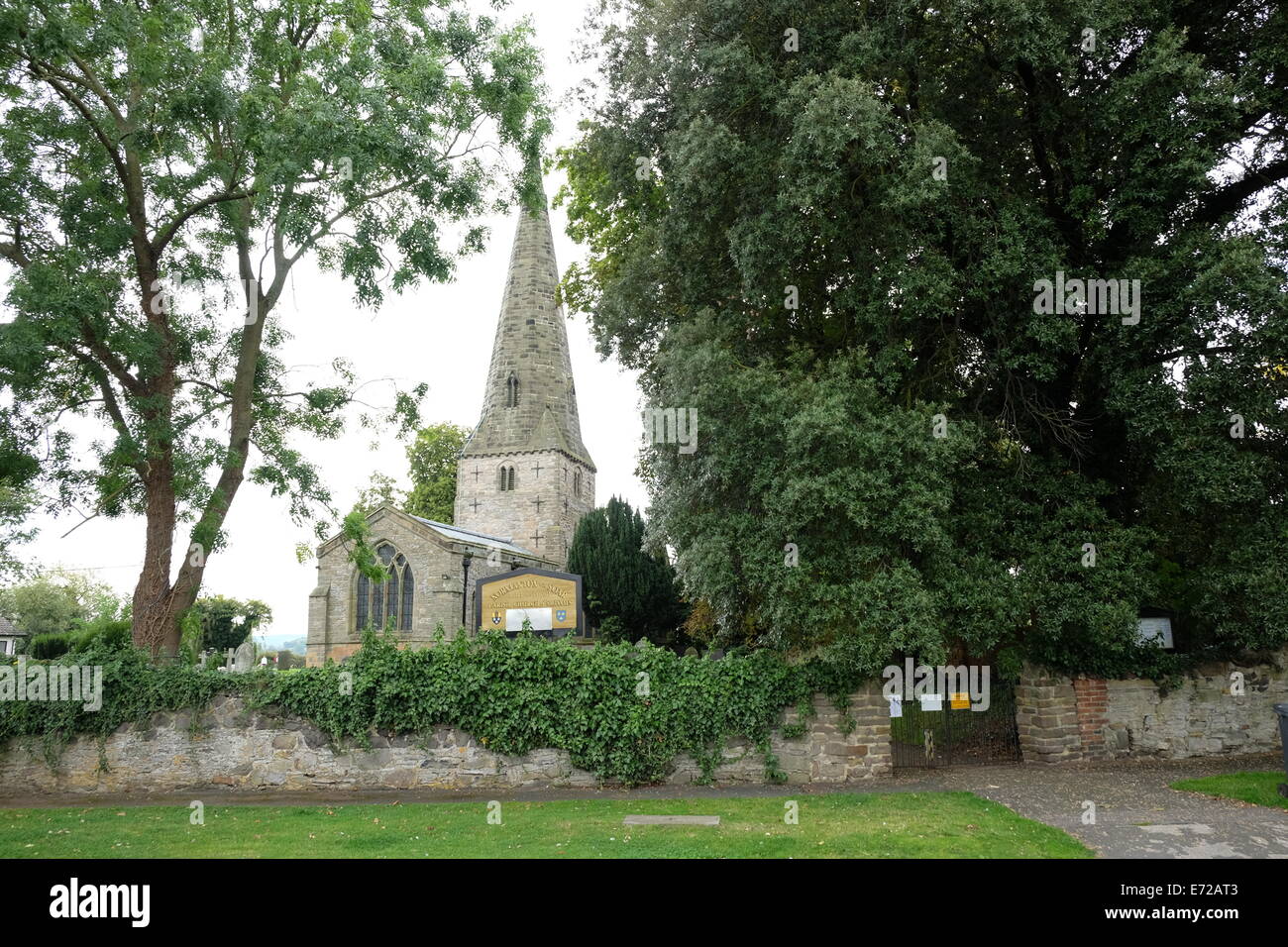 Chiesa parrocchiale di st James normanton su soar costruito 1200annuncio Foto Stock