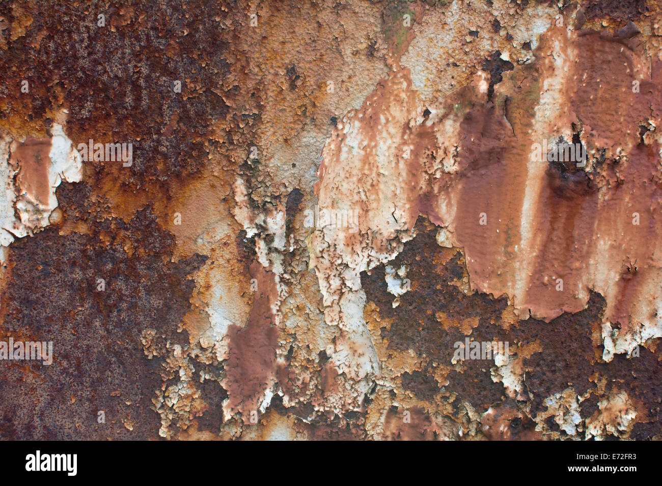 Metallo arrugginito texture e di sfondo Foto Stock