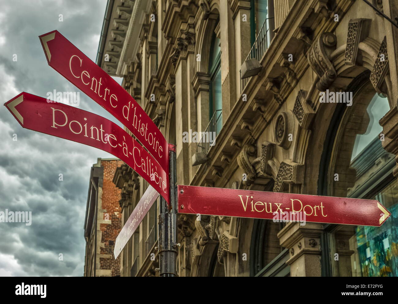 Vecchio Vieux Montréal area turistica Foto Stock