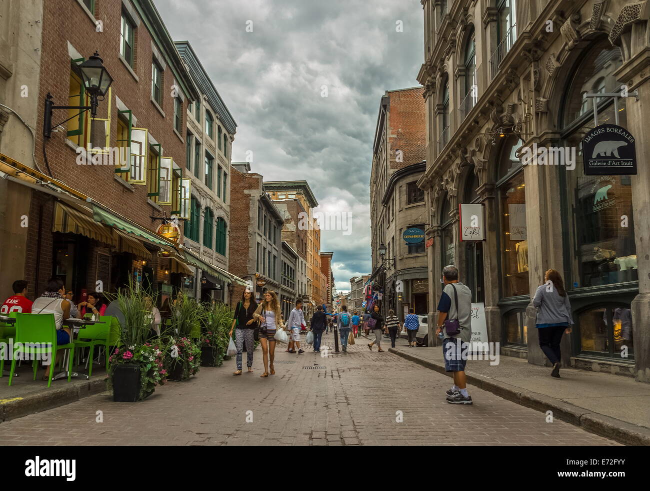 Vecchio Vieux Montréal area turistica Foto Stock