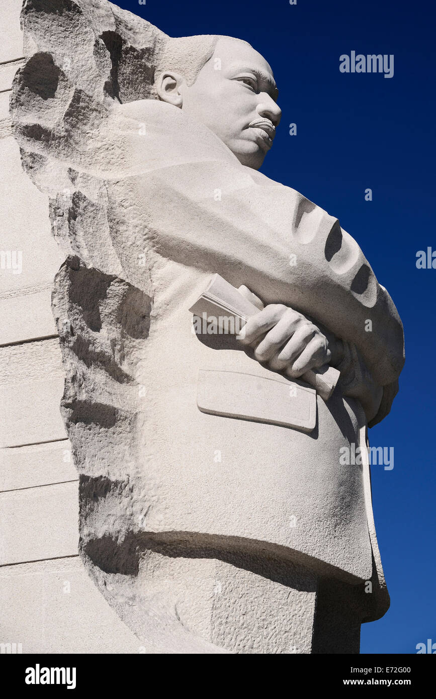 Stati Uniti d'America, Washington DC, National Mall Martin Luther King Junior Memorial. Foto Stock