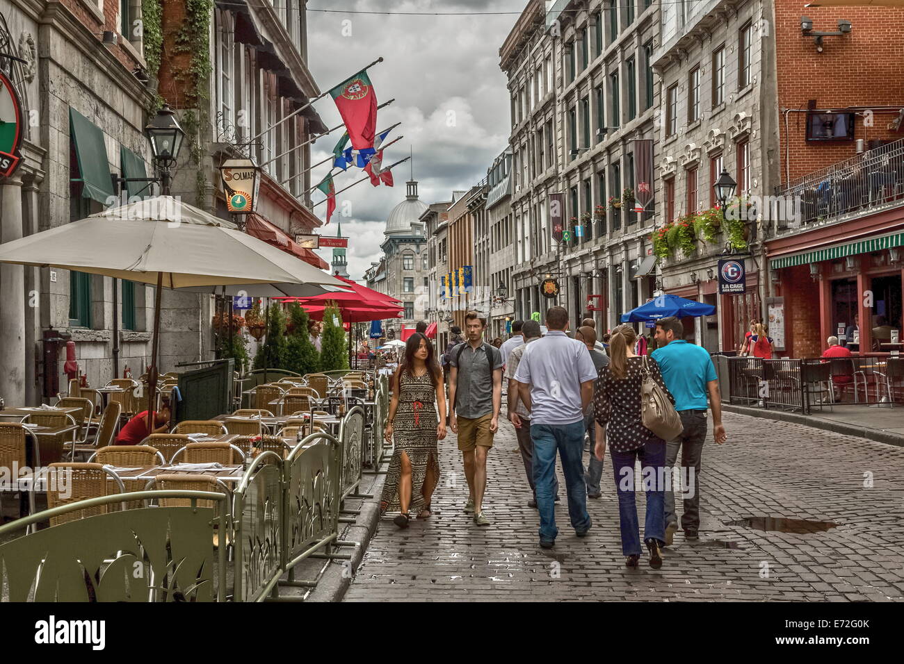 Vecchio Vieux Montréal area turistica Foto Stock