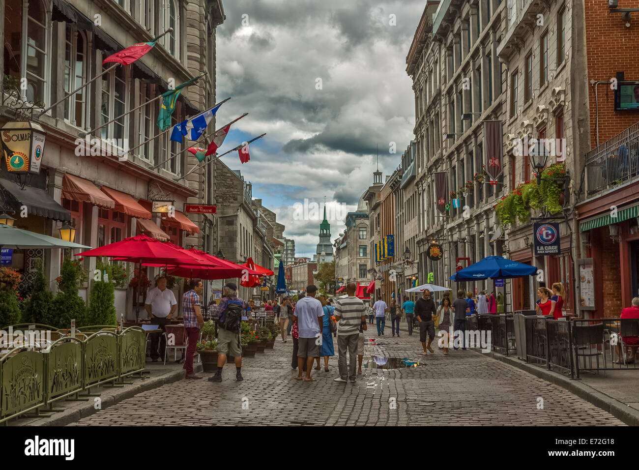Vecchio Vieux Montréal area turistica Foto Stock