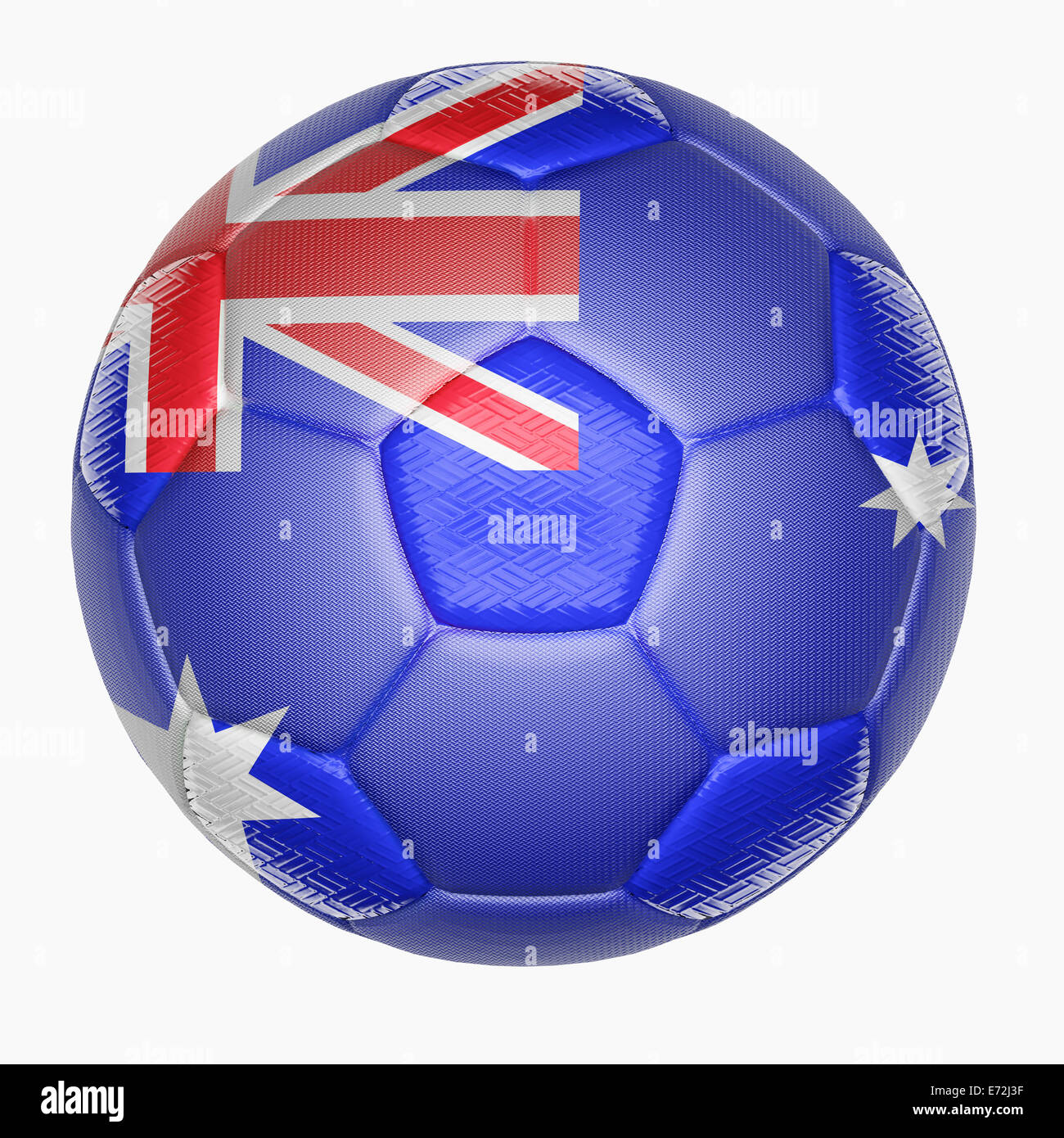 Pallone da calcio mappatura con bandiera dell'Australia Foto Stock