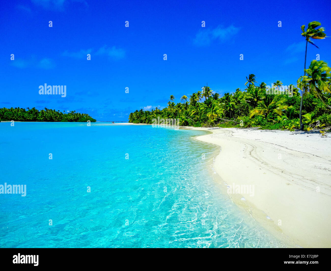 Una foto di paradiso di Aitutaki, Isole Cook Foto Stock