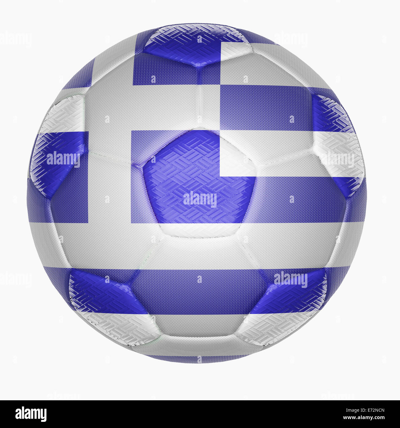 Pallone da calcio mappatura con bandiera della Grecia Foto Stock