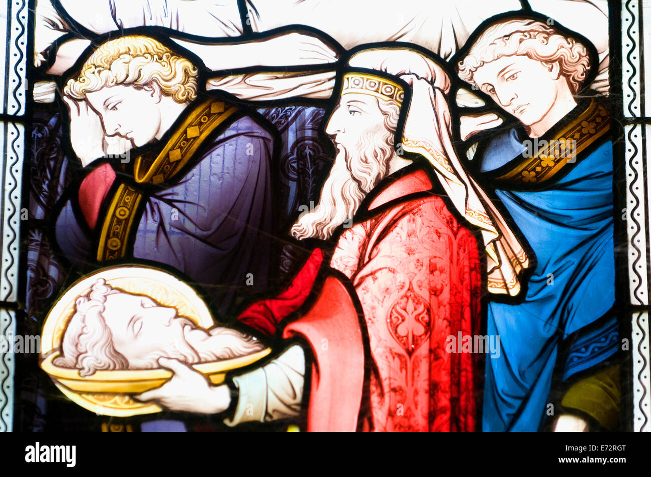 Christian arte religiosa il vetro macchiato Foto Stock