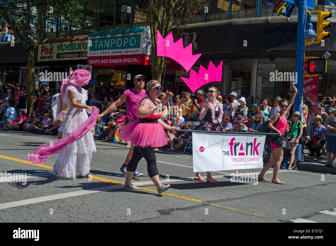 Pride Parade, Vancouver 2014 Foto Stock