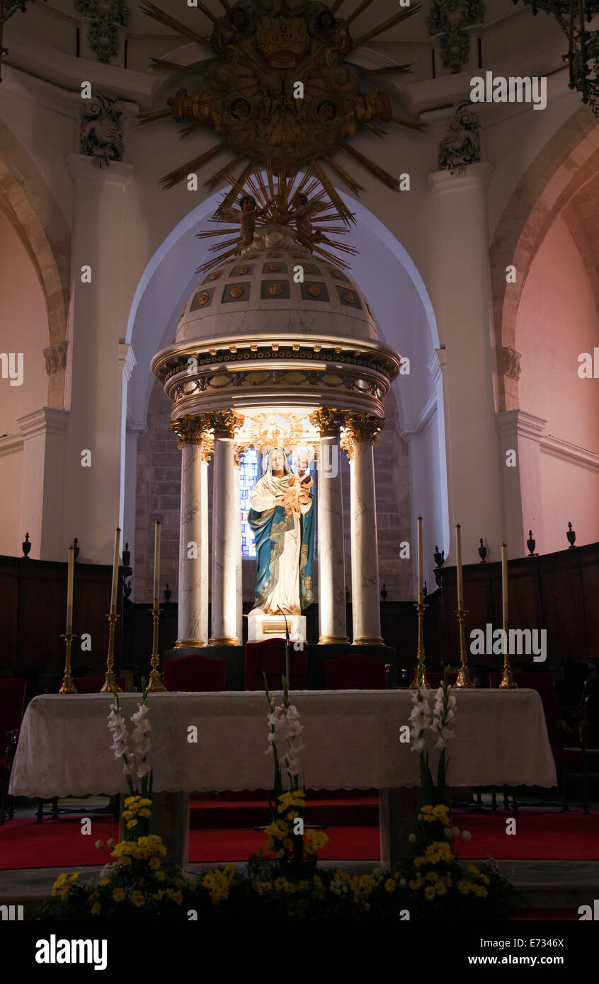 Santa Maria d'Eivissa Cattedrale alla sommità di Dalt Vila di Ibiza Foto Stock