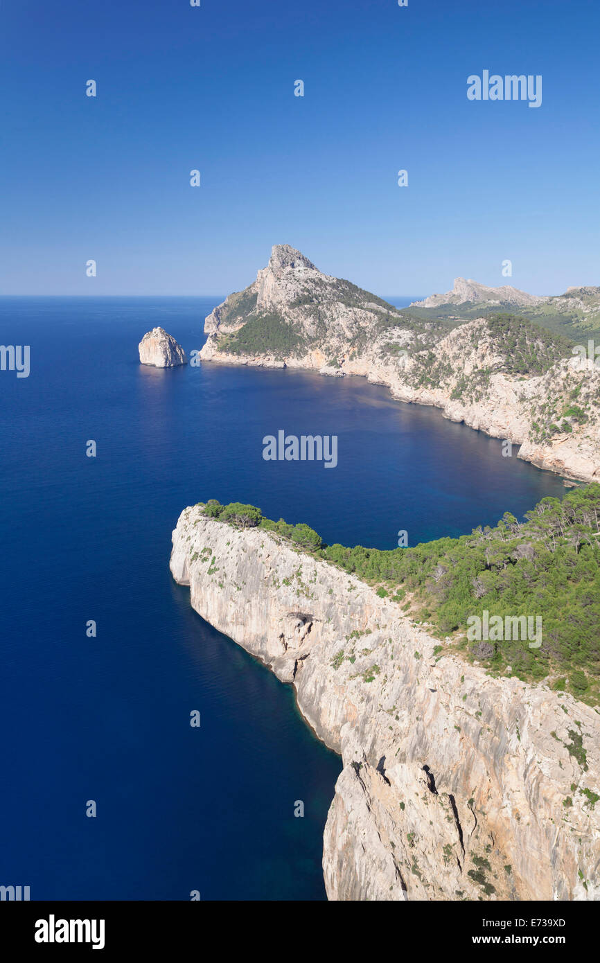 Cap de Formentor (Cape de Formentor), El Colomer isola di Maiorca (Mallorca), isole Baleari (Islas Baleares), Spagna Foto Stock