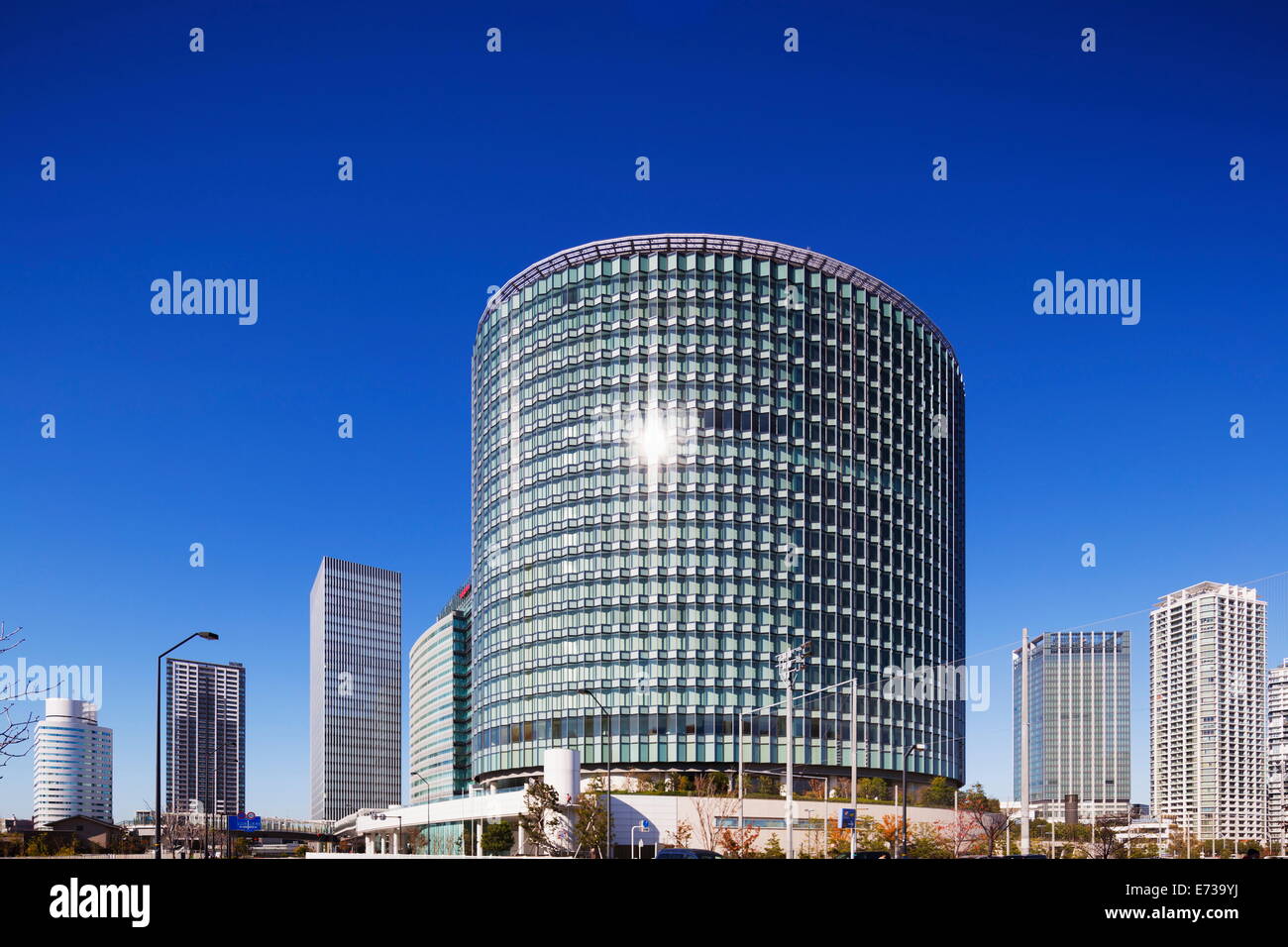 Quartiere degli affari di Yokohama, Honshu, Giappone, Asia Foto Stock