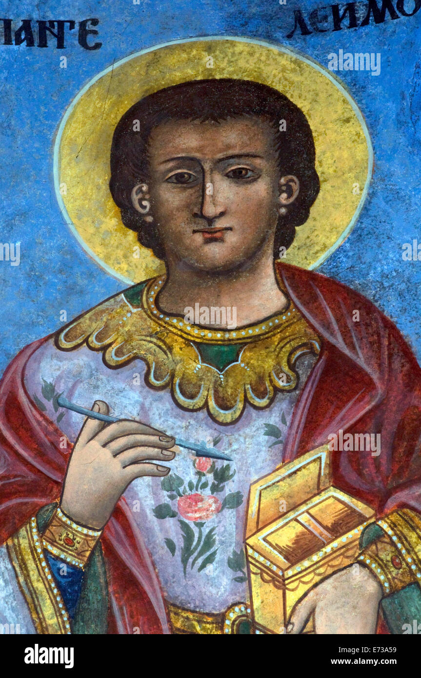 Cristiana iconografia religiosa icona bulgara Foto Stock