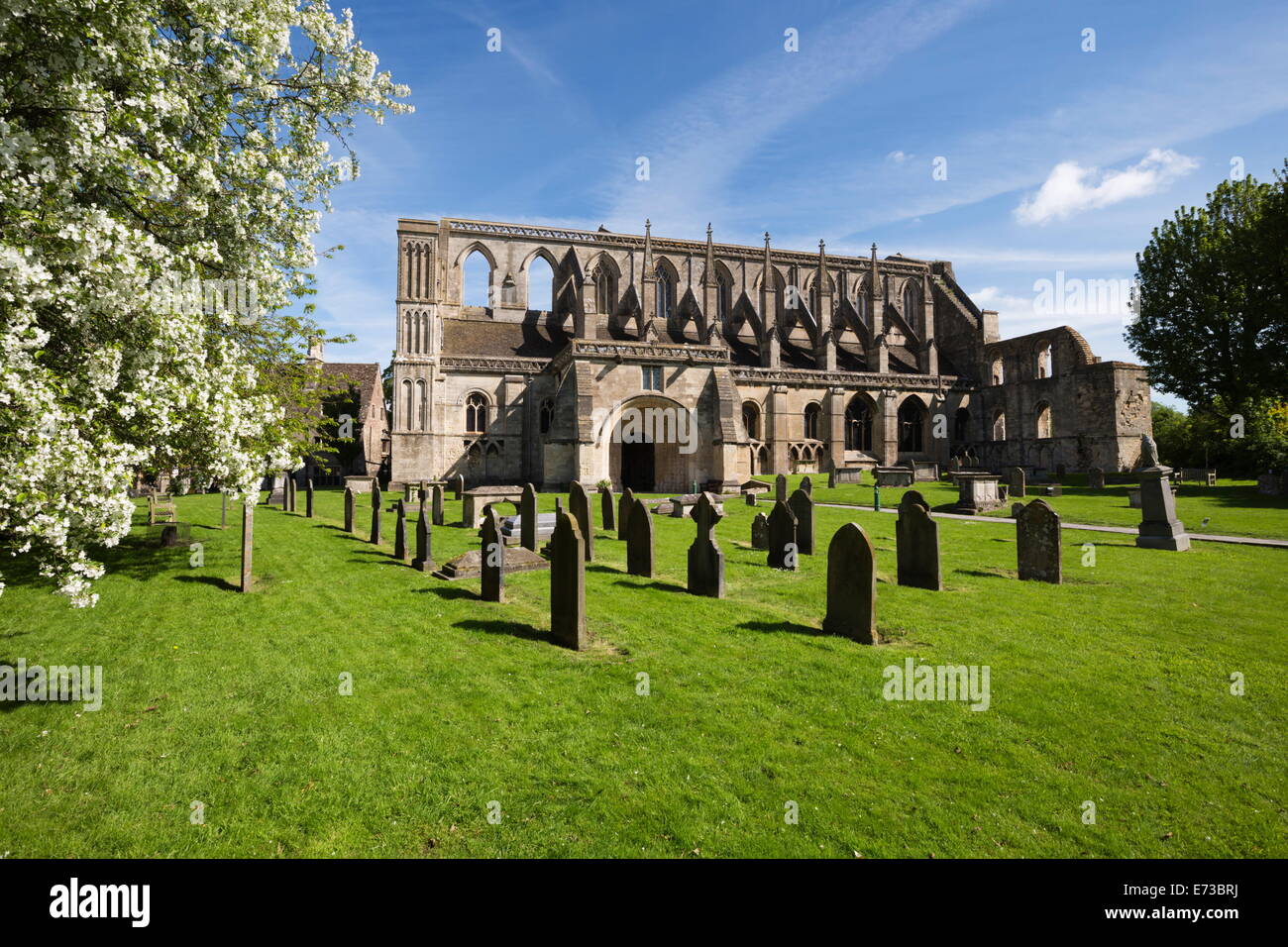 Malmesbury Abbey, Malmesbury, Wiltshire, Inghilterra, Regno Unito, Europa Foto Stock