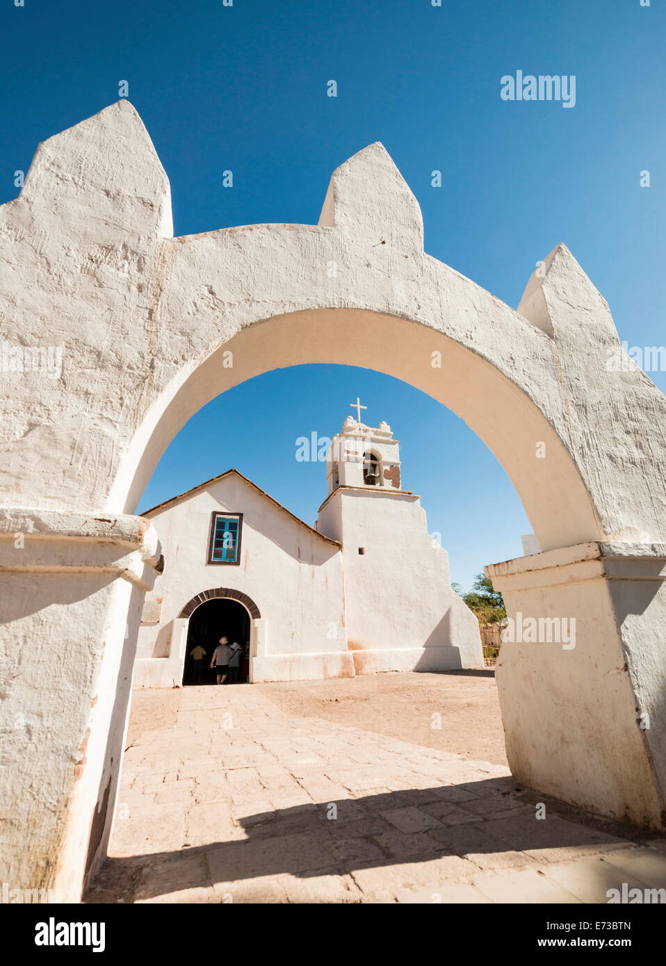La Iglesia de San Pedro, San Pedro de Atacama deserto di Atacama, El Norte Grande, Cile, Sud America Foto Stock