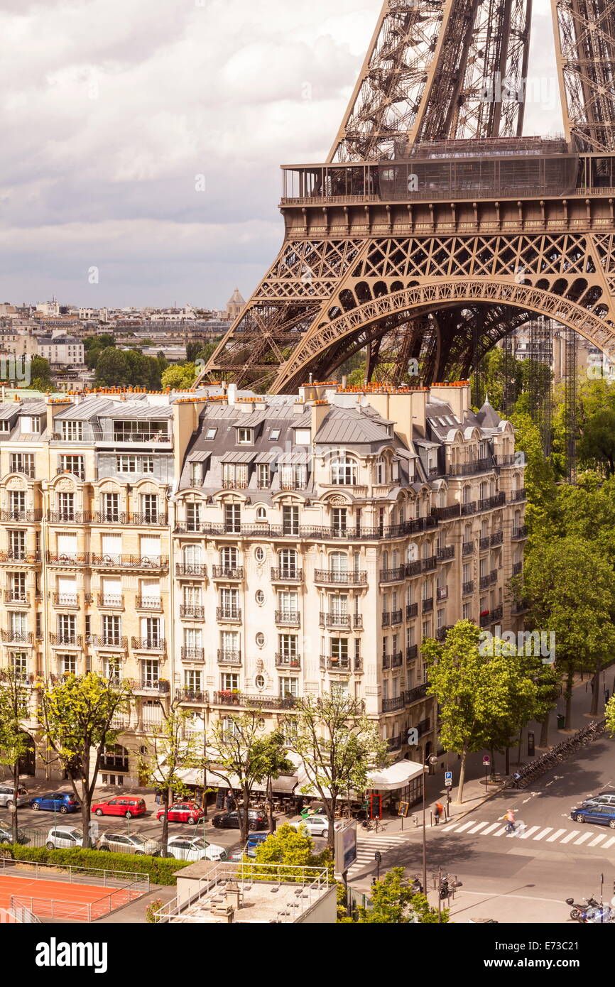 La Torre Eiffel, Parigi, Francia, Europa Foto Stock