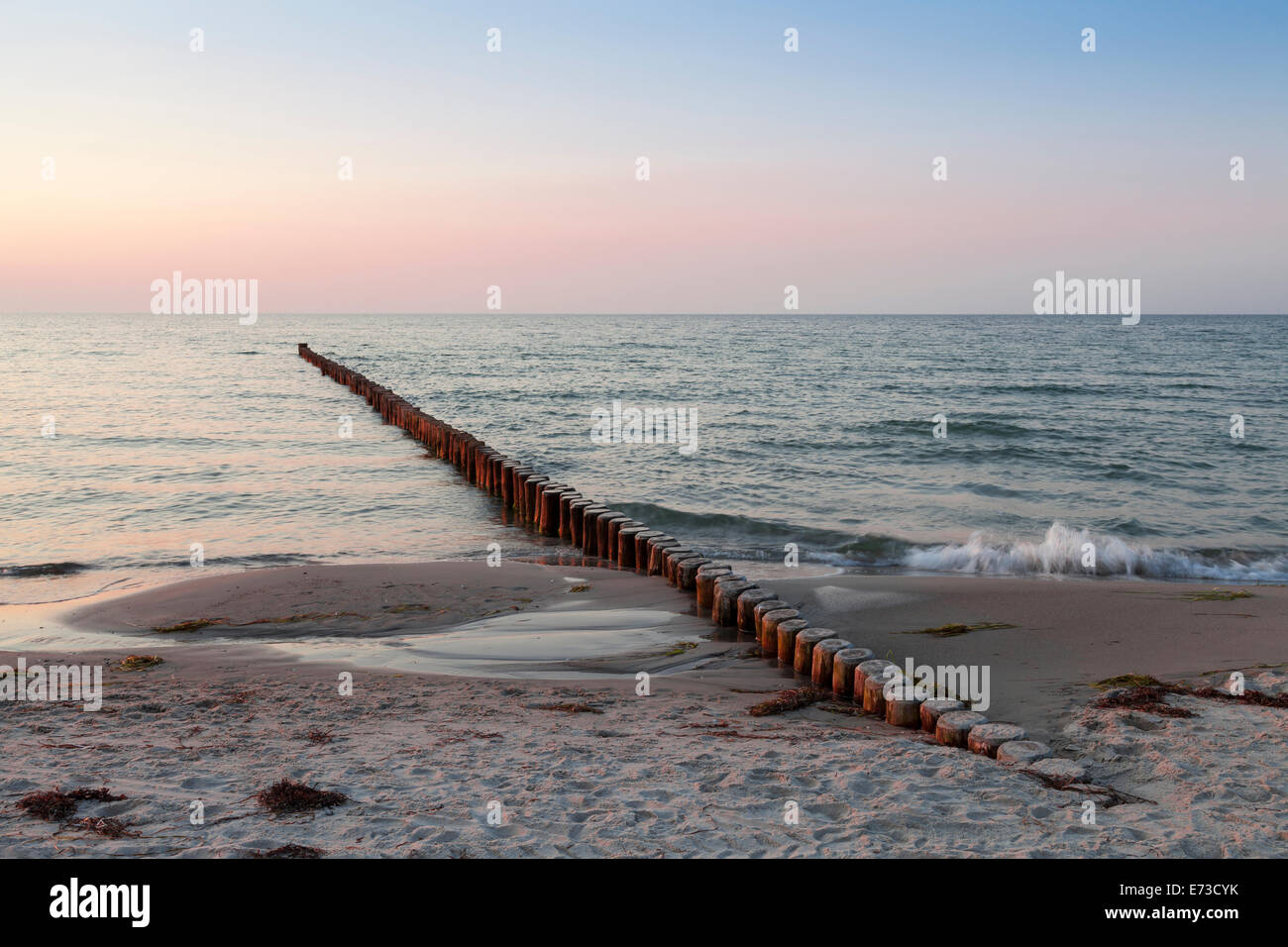 Tramonto sul Mar Baltico Foto Stock