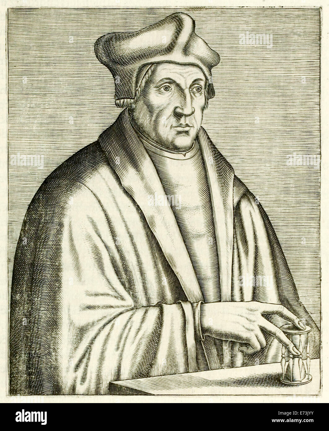 Saint John Fisher (1469-1535) ritratto dal 1594 "veri ritratti...' da André Thévet. Vedere la descrizione per maggiori informazioni. Foto Stock
