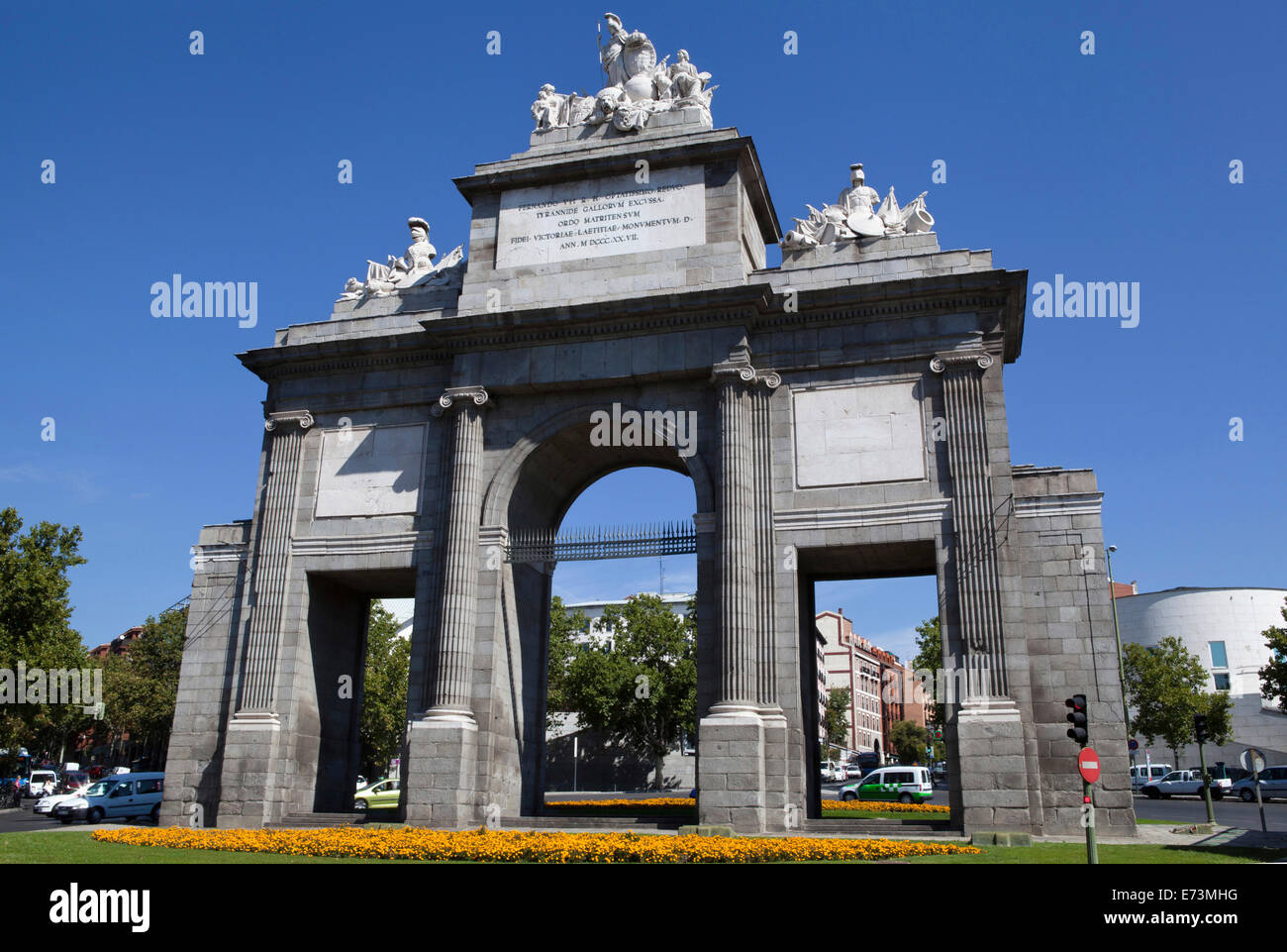 Spagna, Madrid, Puerta de Toledo. Foto Stock