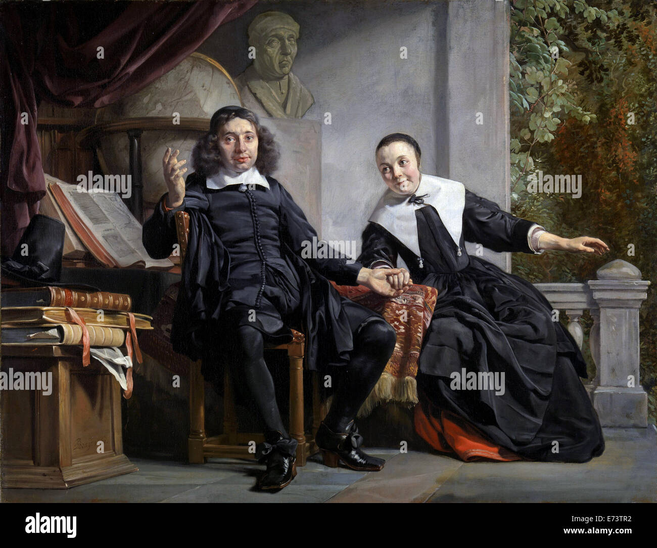 Abramo Casteleyn e sua moglie Margarieta van Bancken - da Jan de Bray, 1663 - solo uso editoriale. Foto Stock