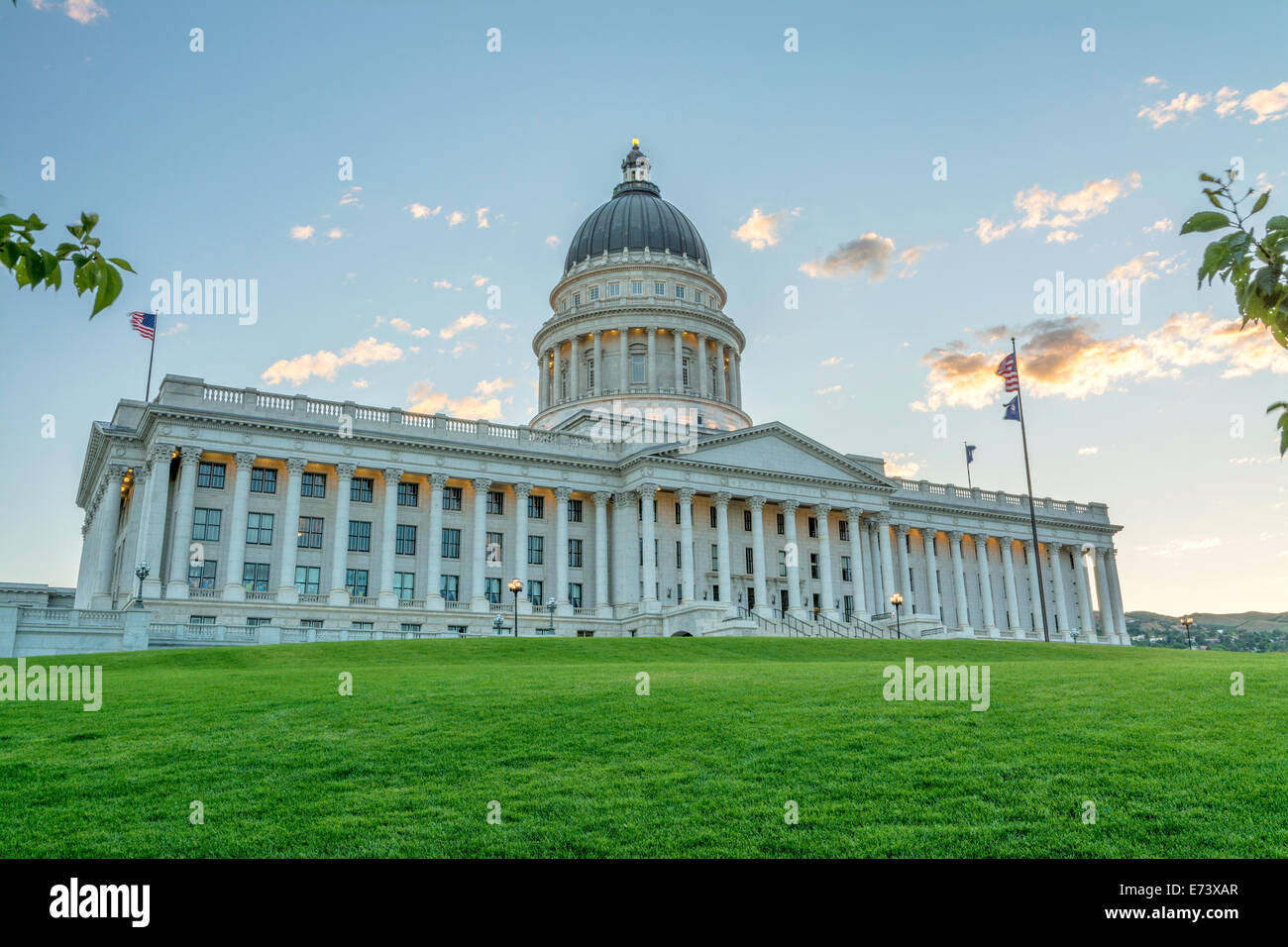 Ritratto dell'Utah State Capitol Building Foto Stock