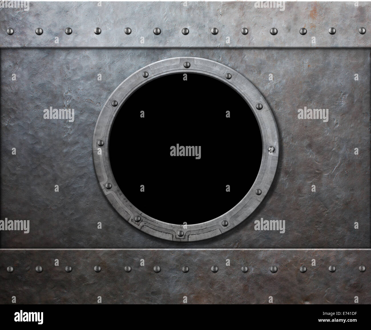 Vapore Sommergibile punk navi militari o finestra Foto Stock