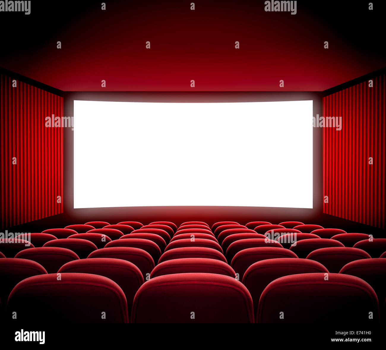 Cinema schermo filmato Foto Stock