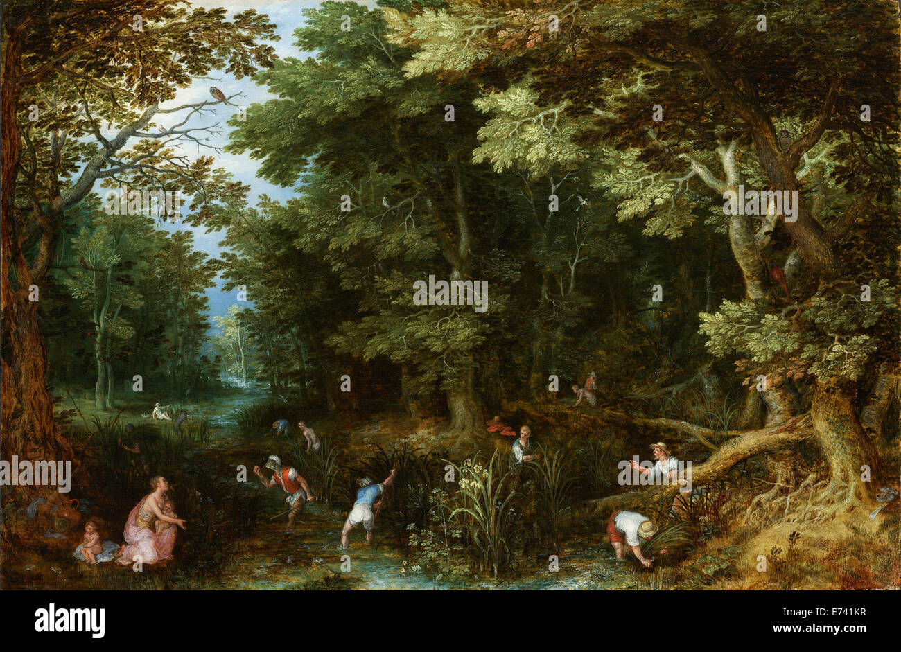Latona e i contadini Lycian - da Jan Brueghel, 1605 Foto Stock