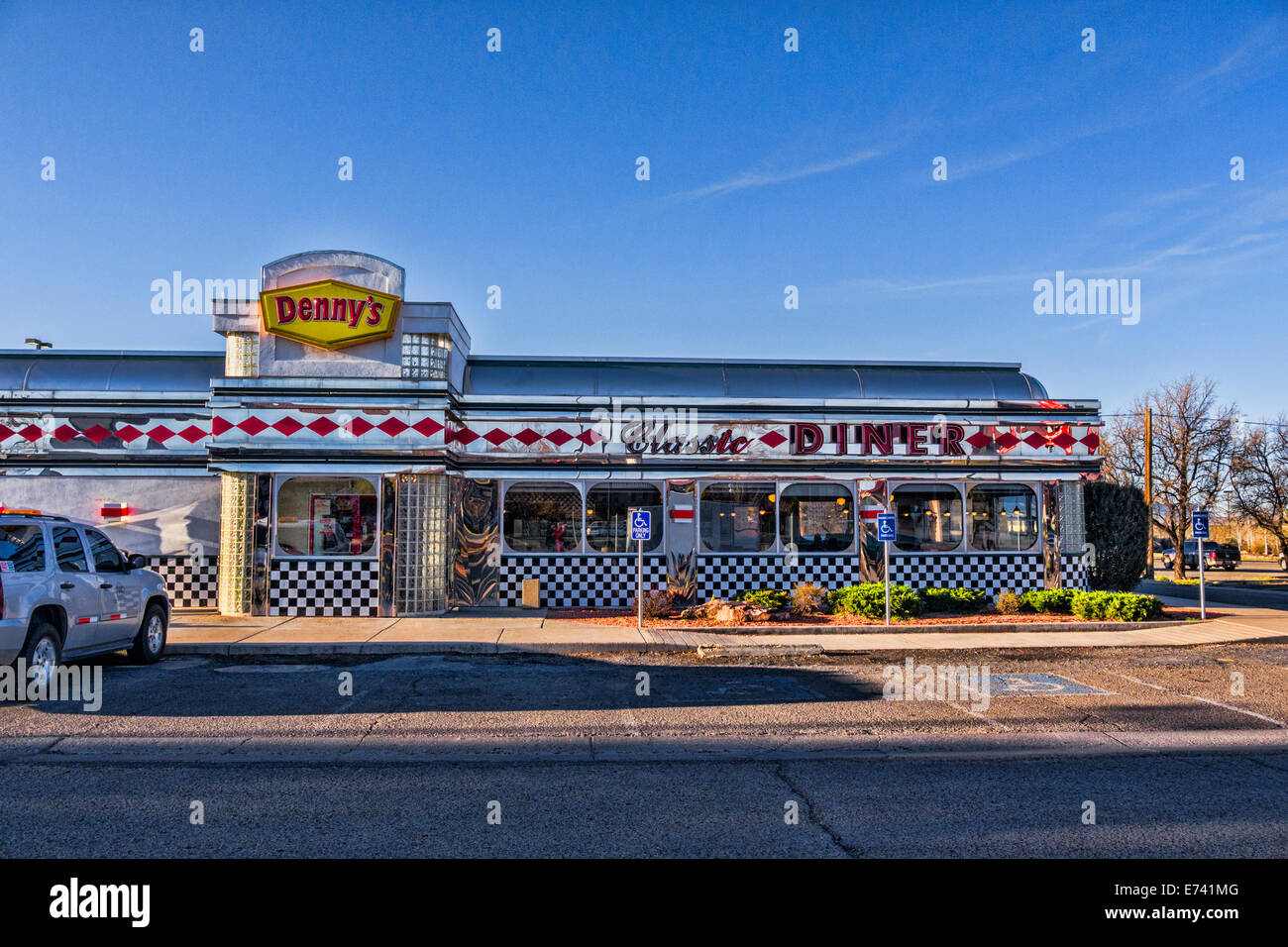 Denny's Classic Diner, Cortez, Colorado, Stati Uniti d'America. Foto Stock
