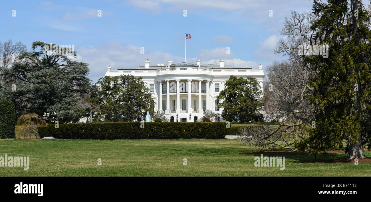 La casa bianca a Washington DC Foto Stock
