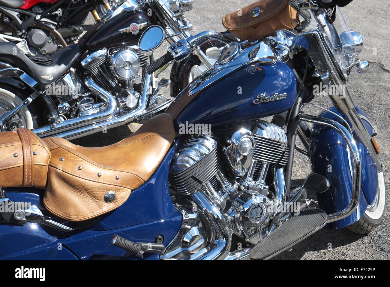 Indian realizzato cruiser motociclo a Sydney, Nuovo Galles del Sud, Australia Foto Stock