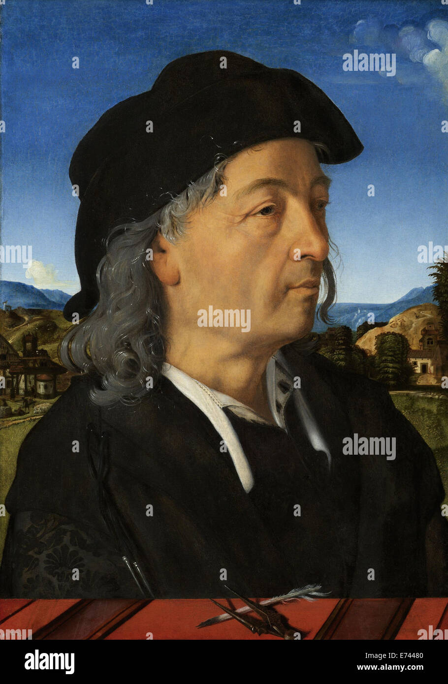 Ritratto di Giuliano Giamberti da Sangallo - da Piero di Cosimo, 1482 - 1485 Foto Stock