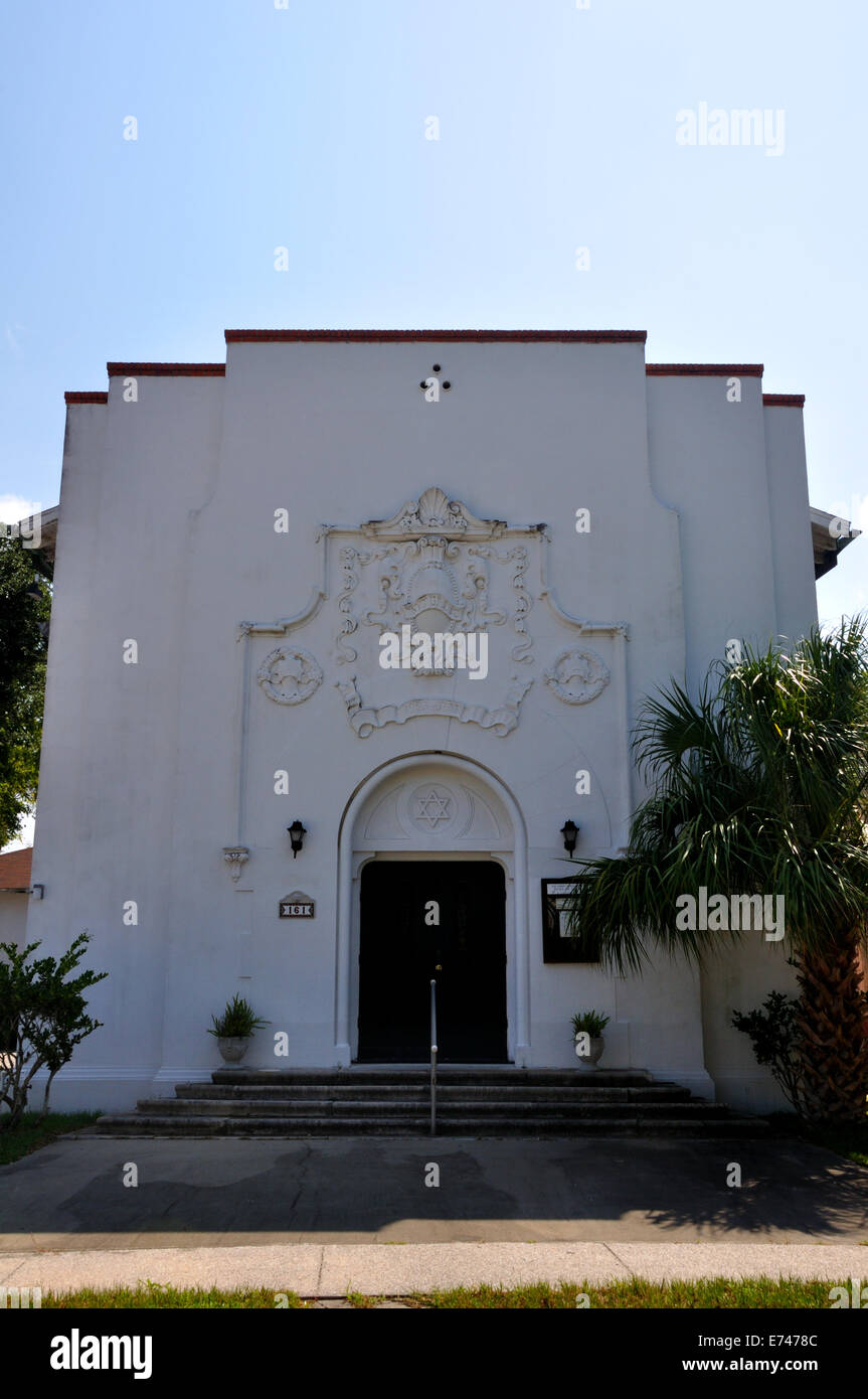 Figli di Israele sinagoga, Sant'Agostino Florida USA Foto Stock