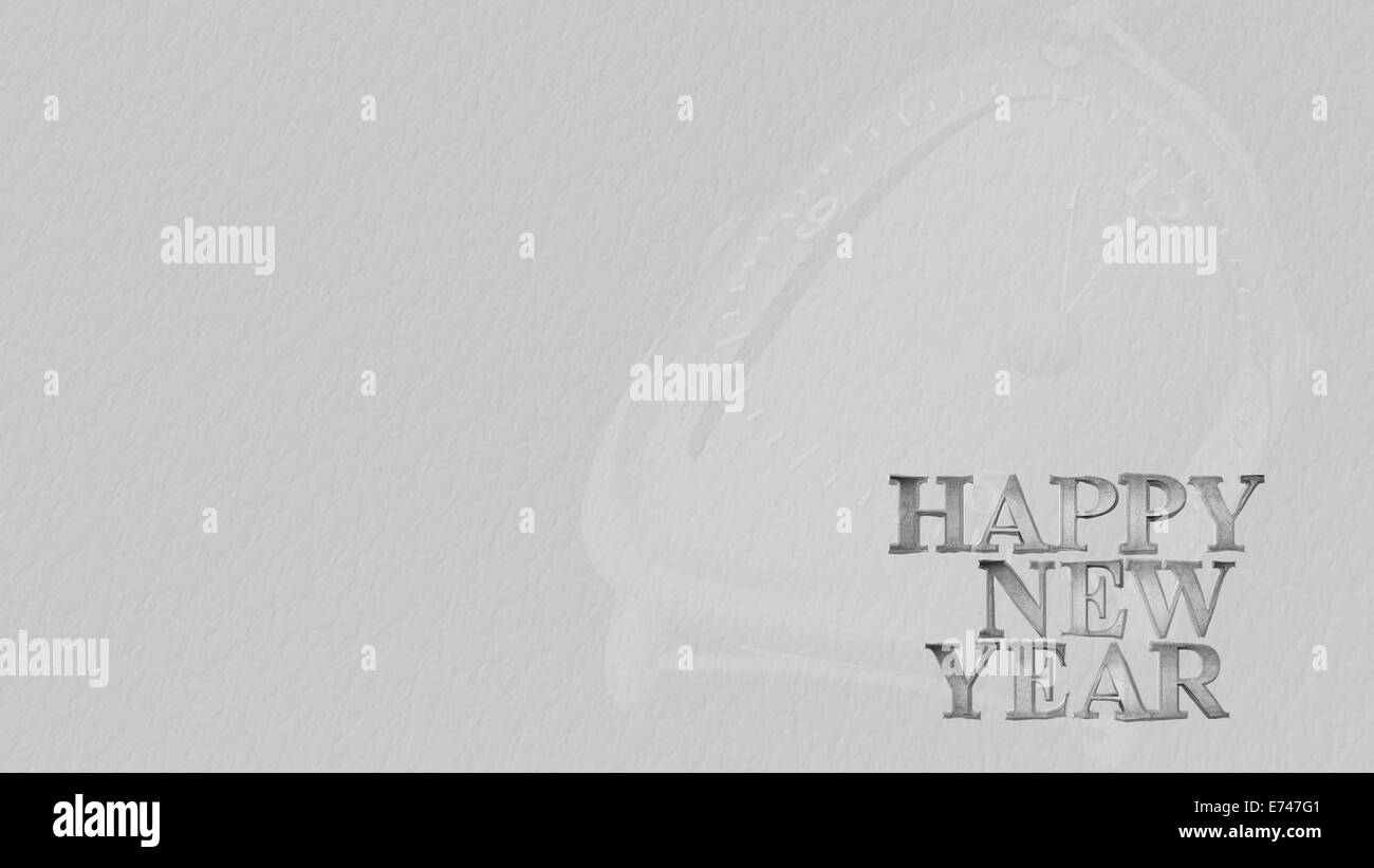 Felice anno nuovo per adv o altri usi Foto Stock