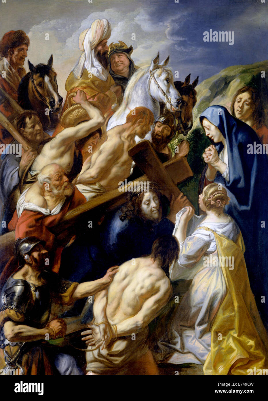 Il Calvario - da Jacob Jordaens, 1657 Foto Stock