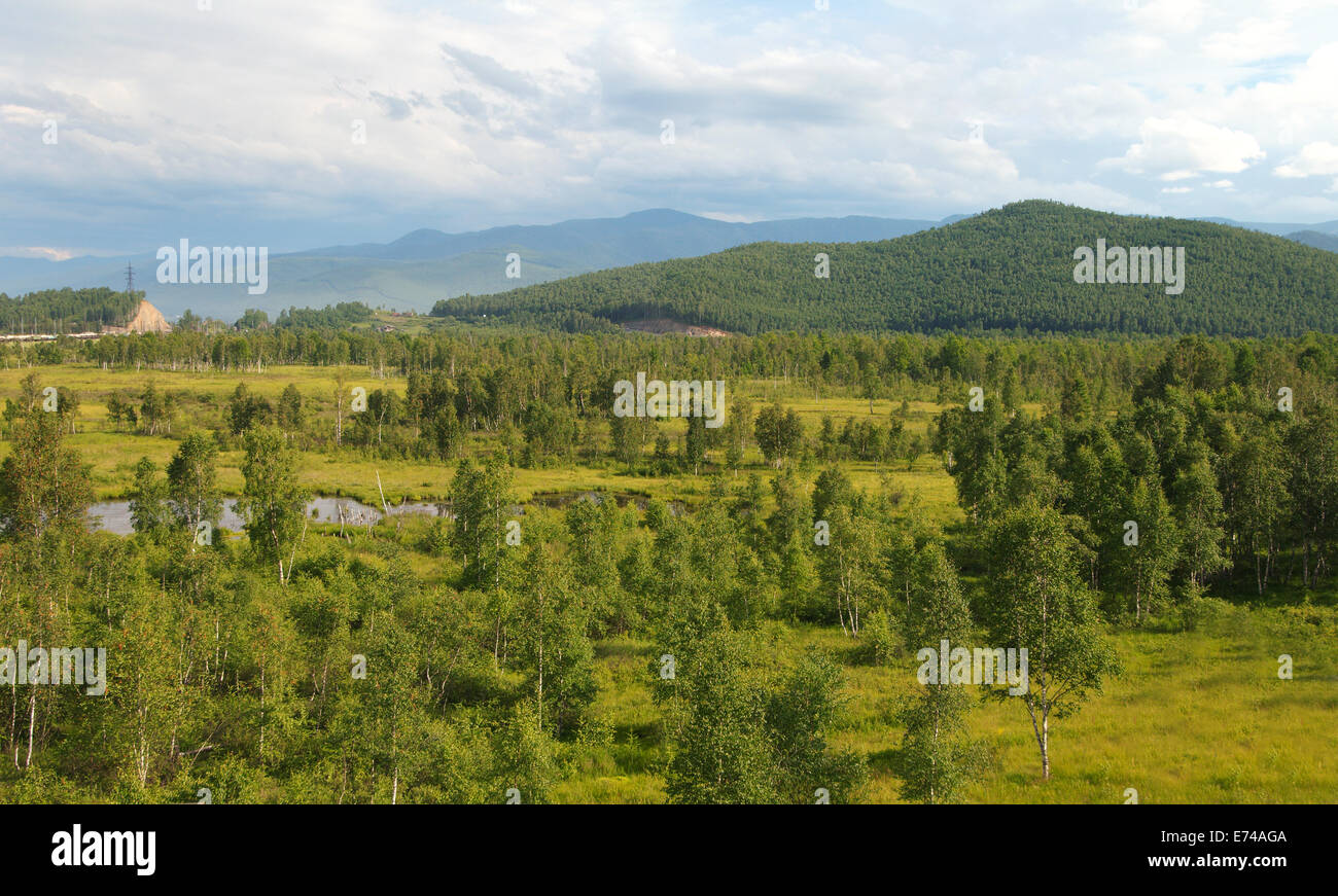 Kultuk, Oblast di Irkutsk, Siberia, Federazione russa Foto Stock