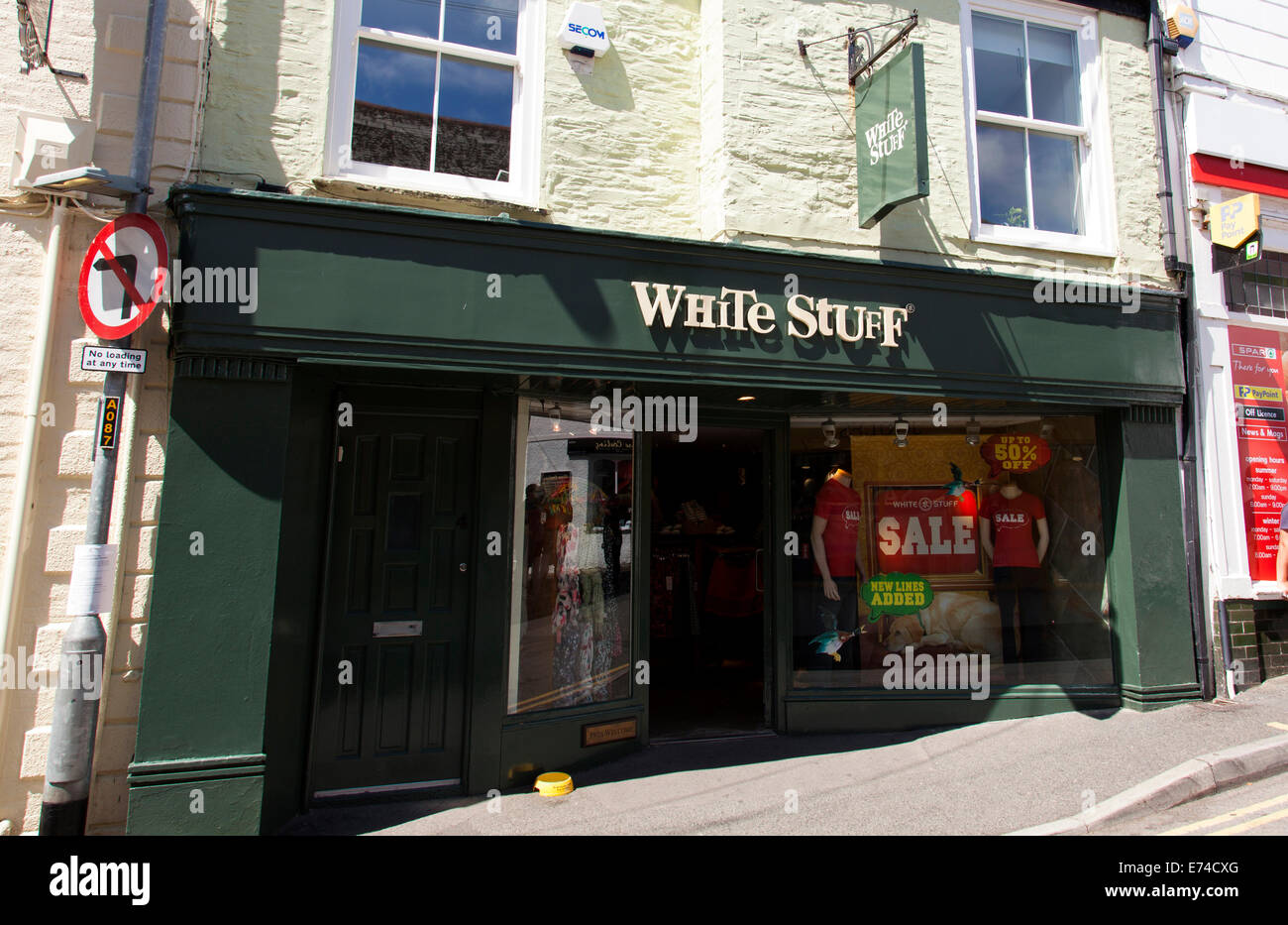 Un Whiite Stuff store in Padstow,cornwall, Regno Unito Foto Stock