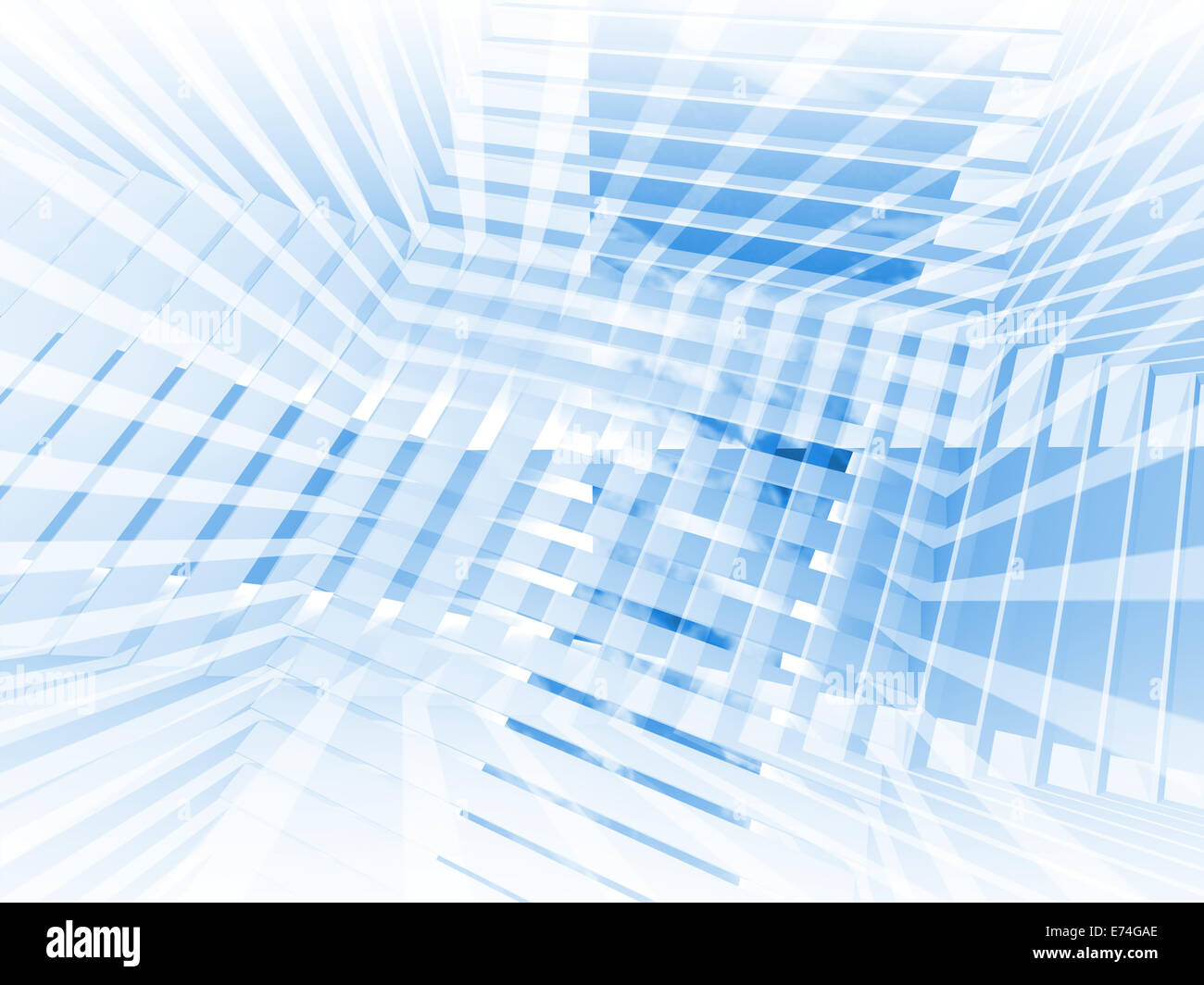 Abstract blue hi-tech con uno sfondo con pattern di ombre Foto Stock
